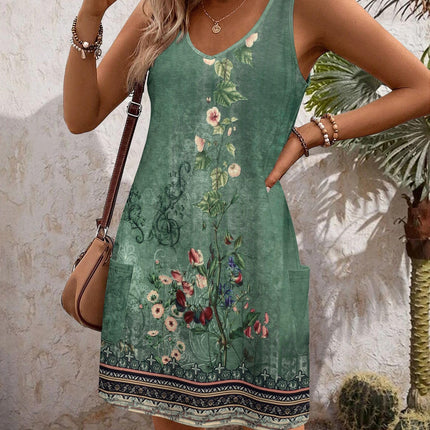 Summer Dresses for Ladies Women Sundress V Neck