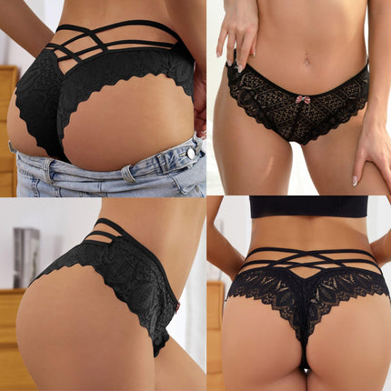 ROSVAJFY Women's Sexy Floral Lace Panties